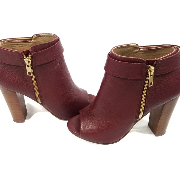 Splendid Jojo Open Toe Booties in Dark Cranberry - Picture 1 of 7